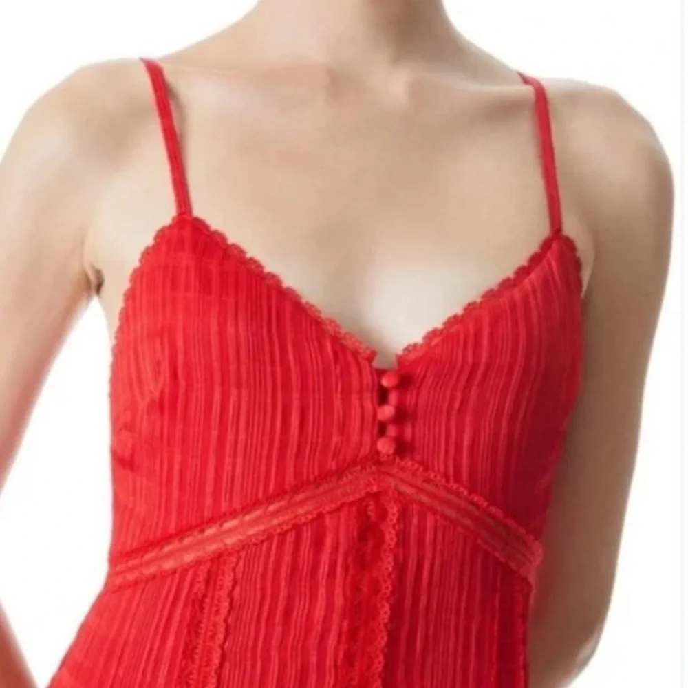 Alice + Olivia Women’s Genevieve Dress Size 6 Poppy Designer Feminine Dainty NWT